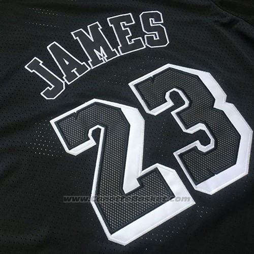 Maglia Manica Corta Los Angeles Lakers Lebron James Nero